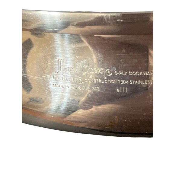 Royal Queen Multi Core 5 Ply Stainless Steel Cooking Pot Skillet 11" Cookware - Picture 5 of 5